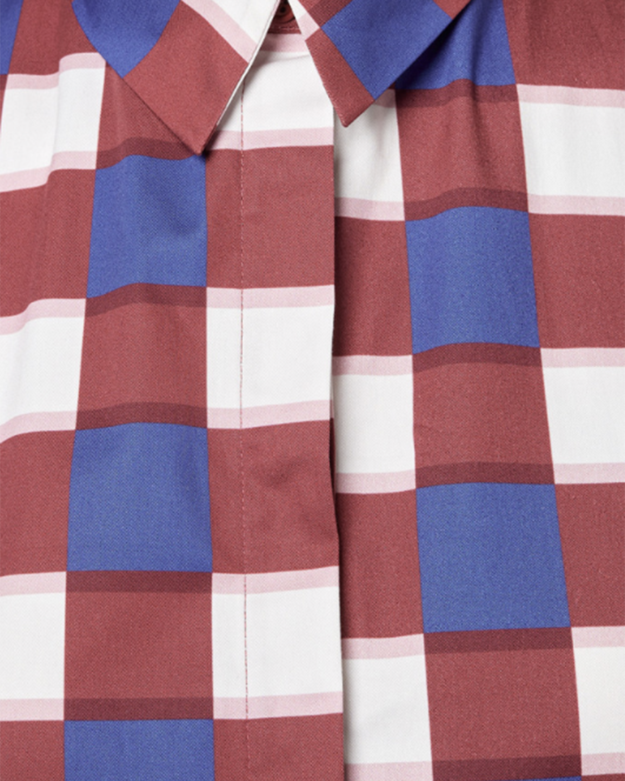 Check Poplin Top