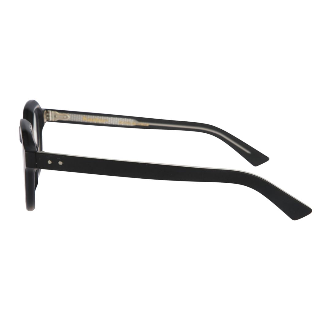 K-Story/N Bold Square Frame Sunglasses with Metallic Accents