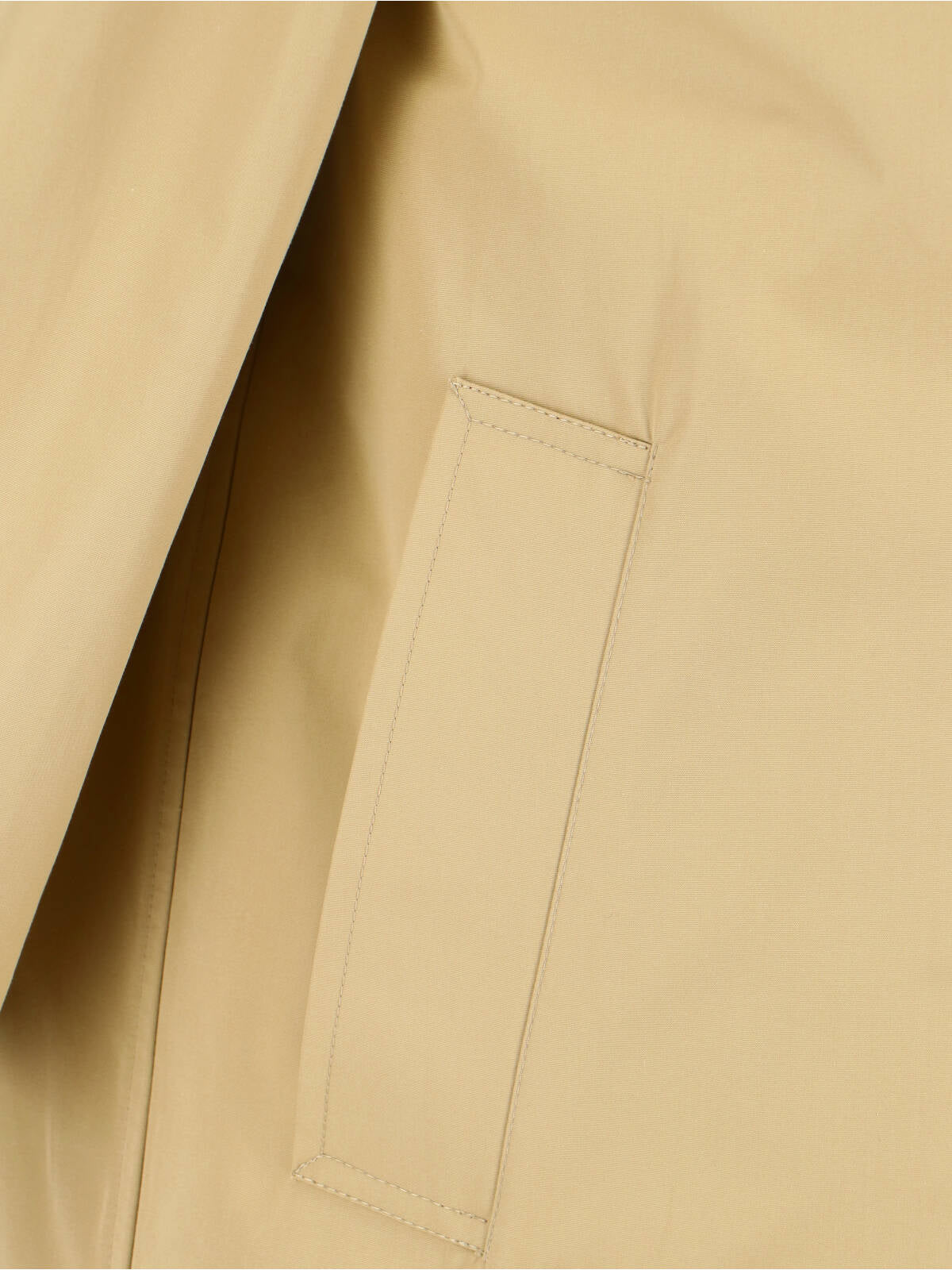 "Camden" Trench Coat In Beige Cotton