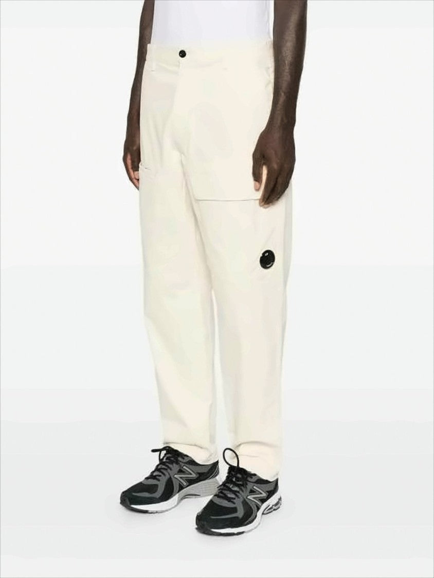 Relaxed Fit Straight Pants With Minimalist Design And Distinctive Patch