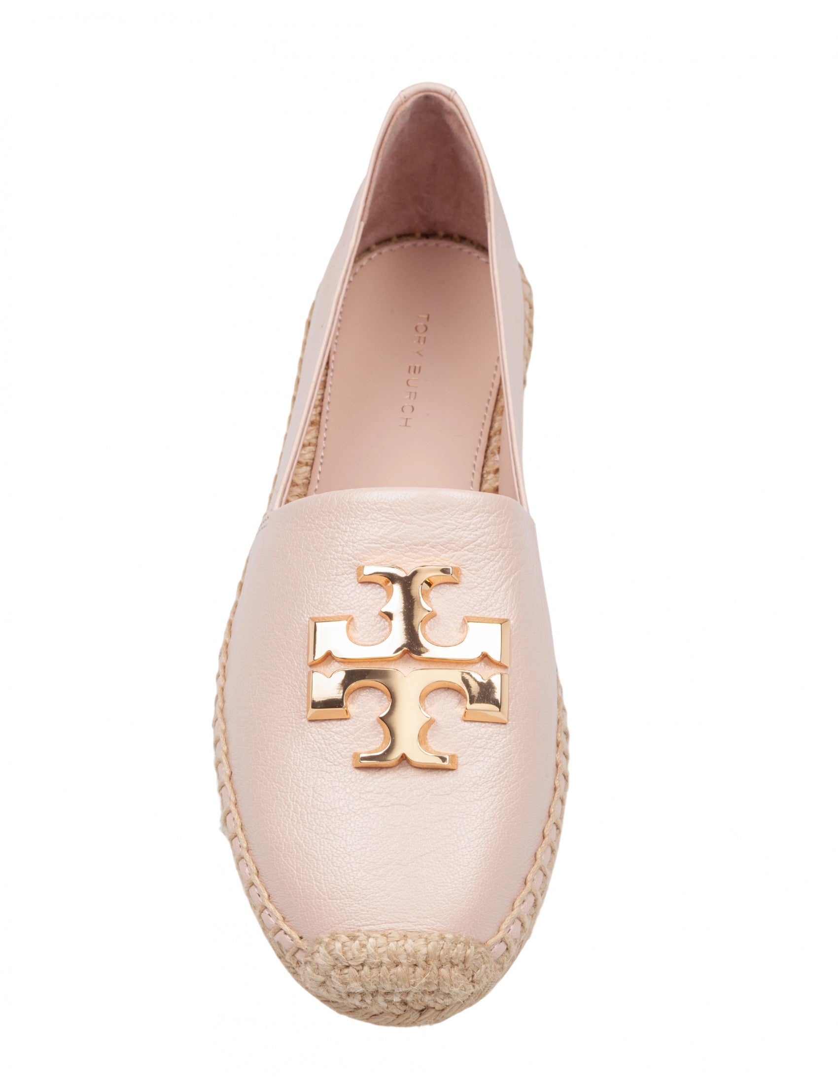 Eleanor Espadrille In Leather Color Rose