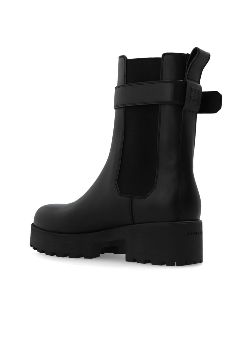 Black Calf Leather Boots