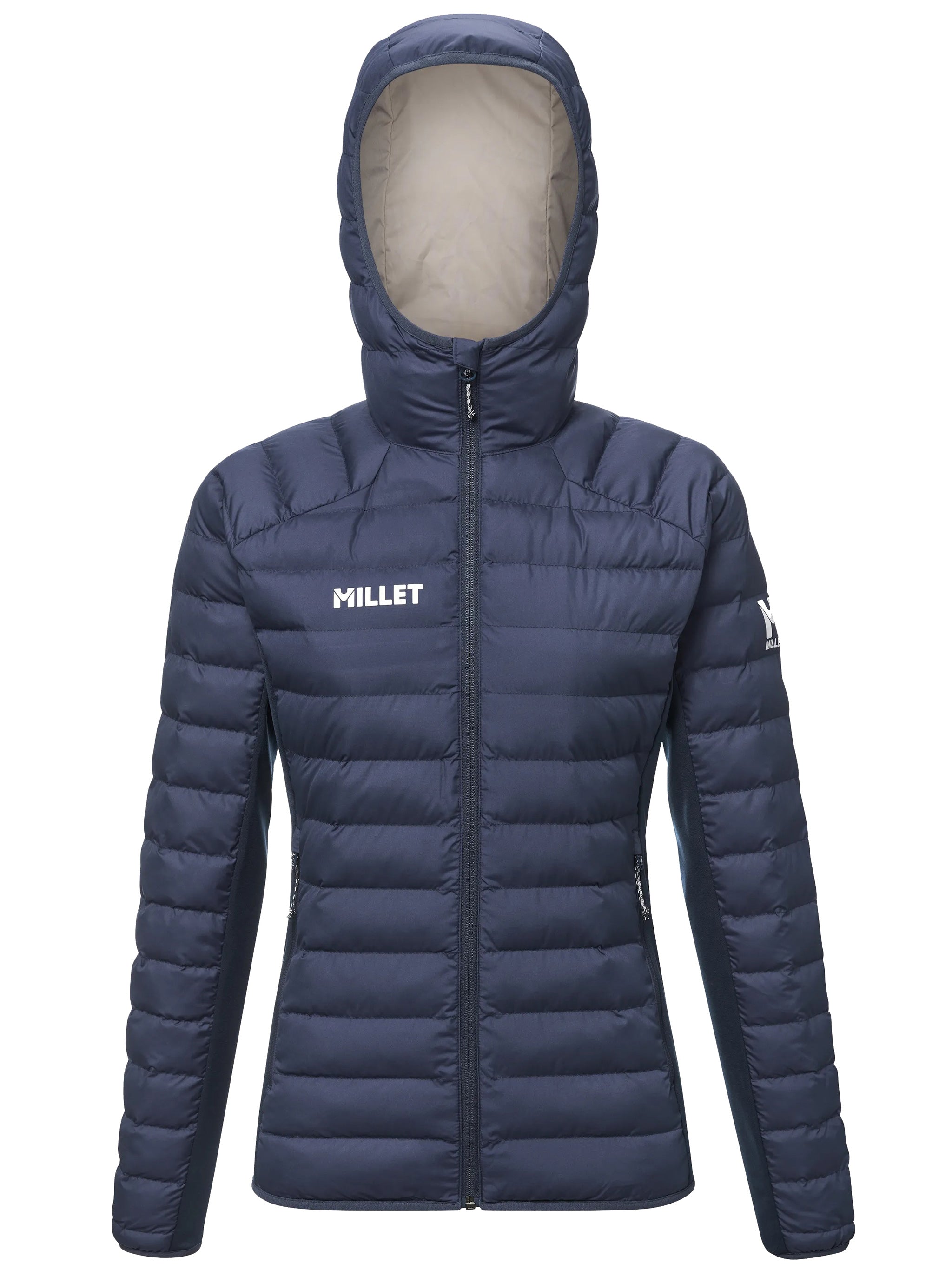Blue Fitz Roy Warm Quilted Fitted Hoodie