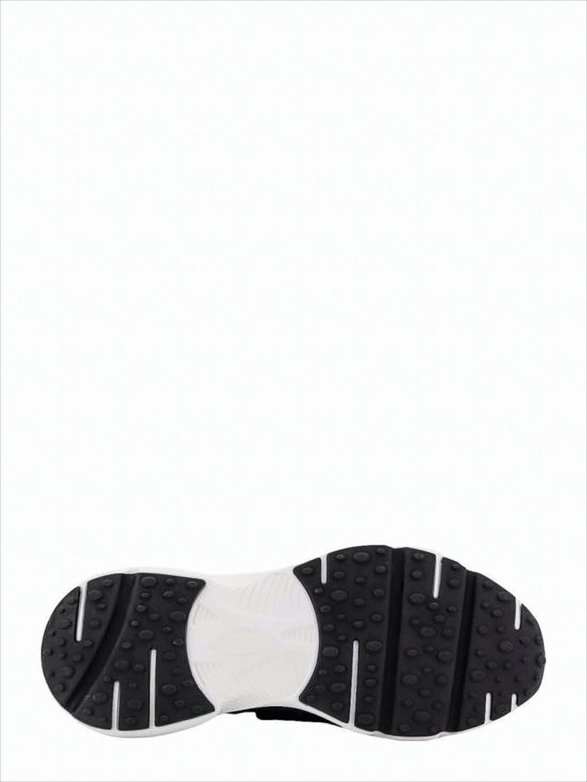 Breathable Fabric Sneakers with Distinctive Logo Strap
