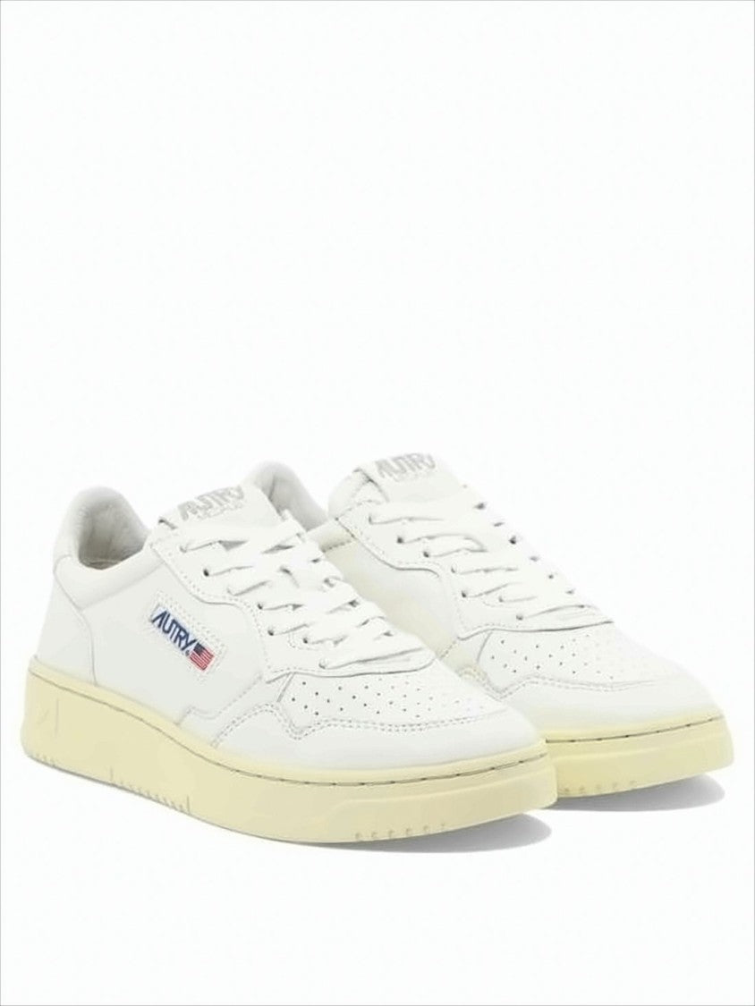 Smooth Goat Leather Low-Top Sneakers