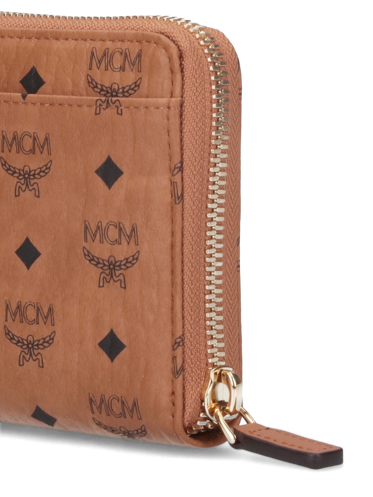 Brown "Visetos" Aren Large Zip Wallet