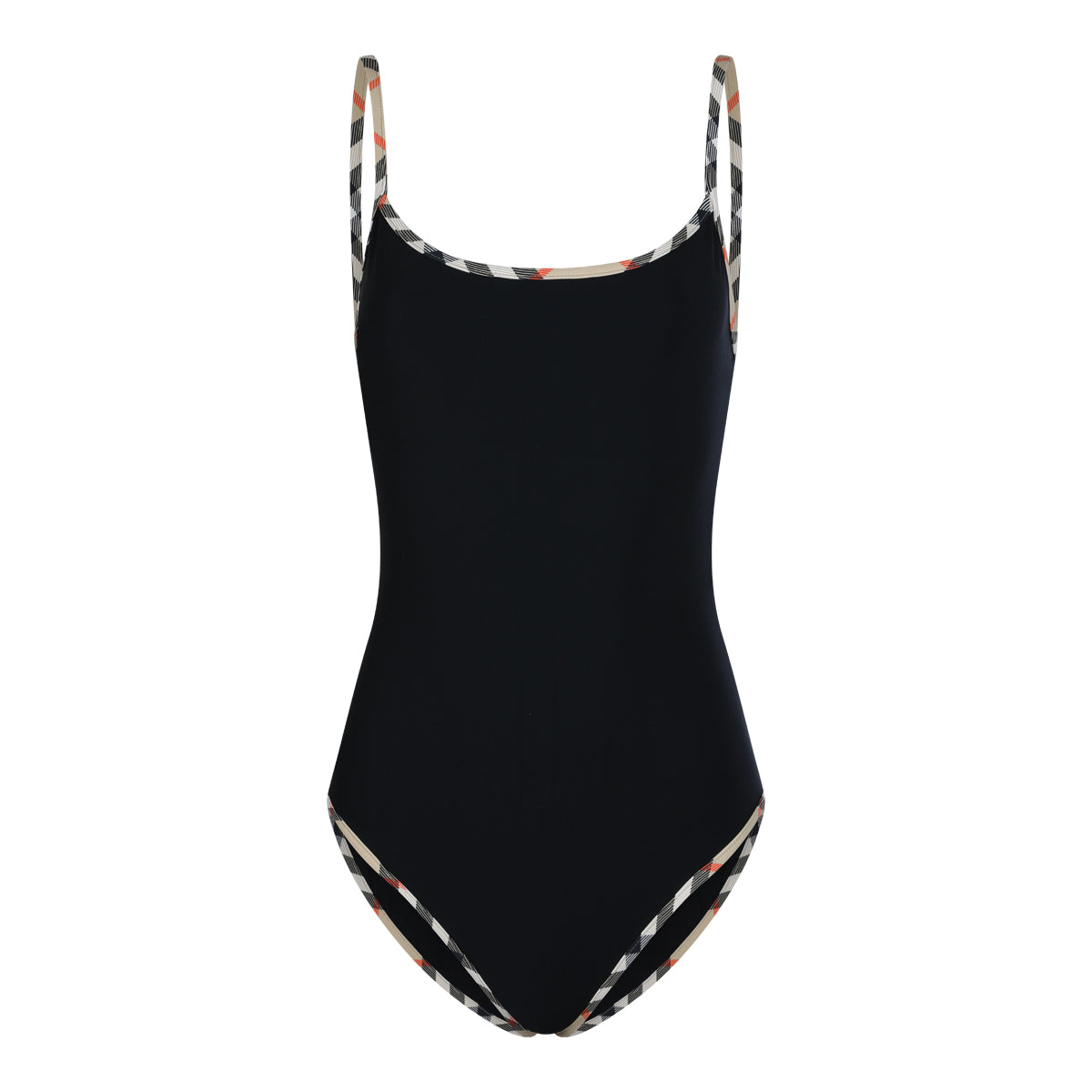Black Iconic-Print Beachwear