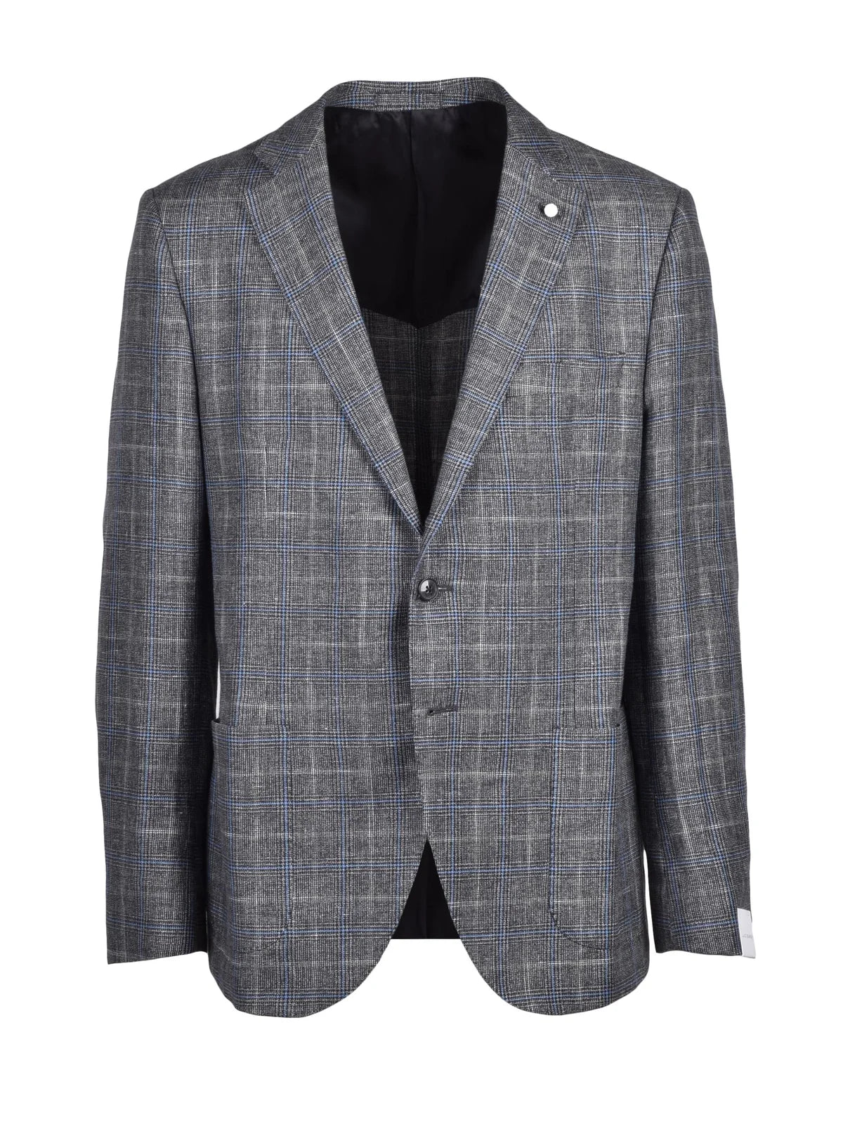 Round Jacket Linen/Wool - Grey