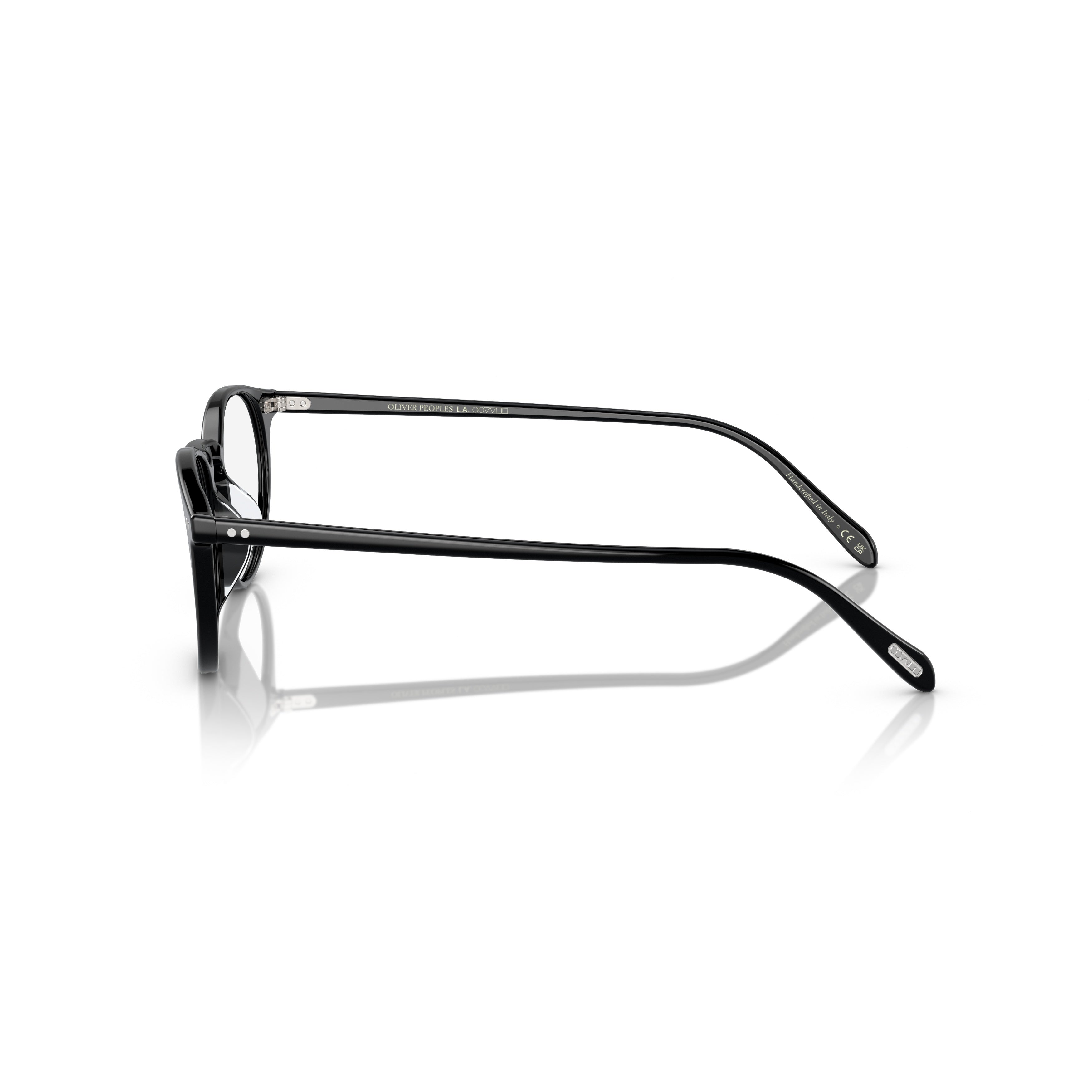 0ov5004 Classic Round Frame Eyeglasses with Keyhole Bridge