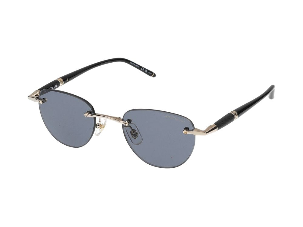 Sunglasses Montblanc MB0412S 001 gold black grey 48/20/150