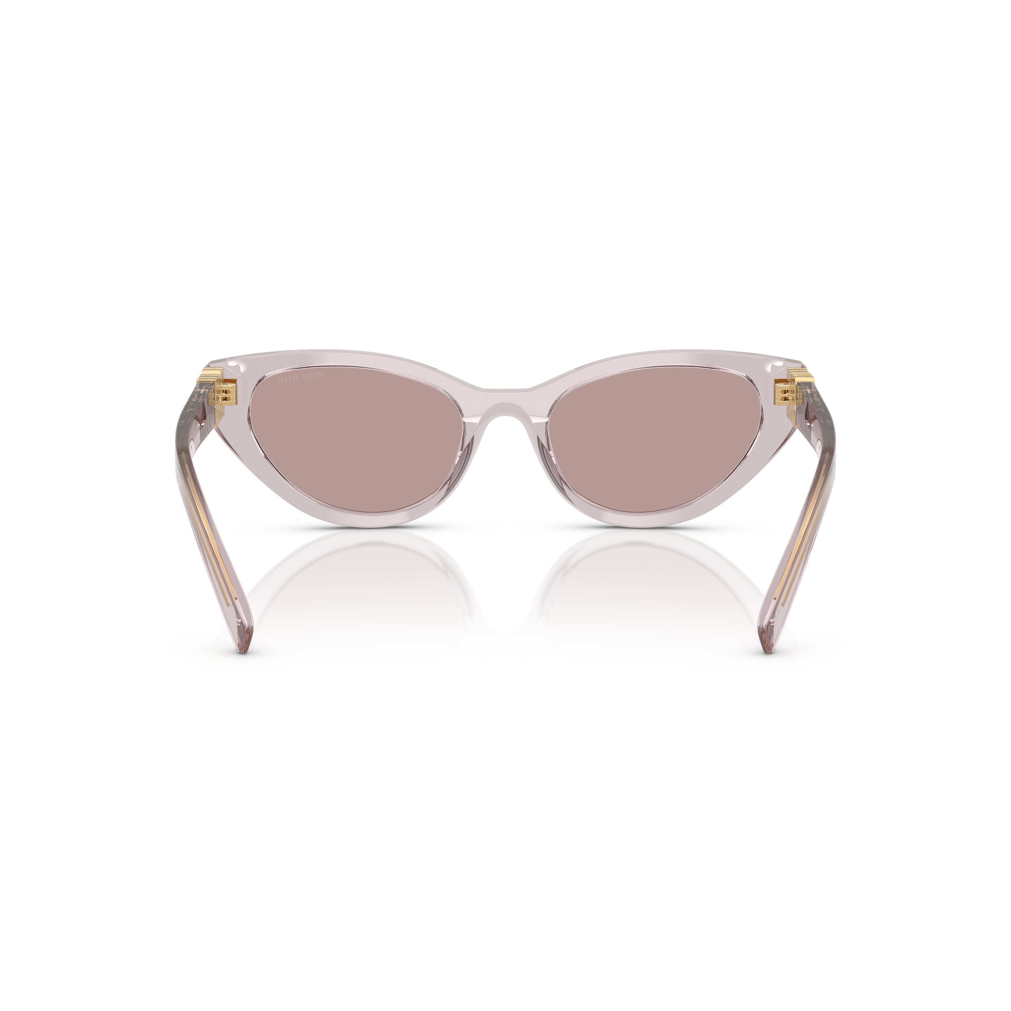 0mu A04s Translucent Mauve Cat-Eye Sunglasses