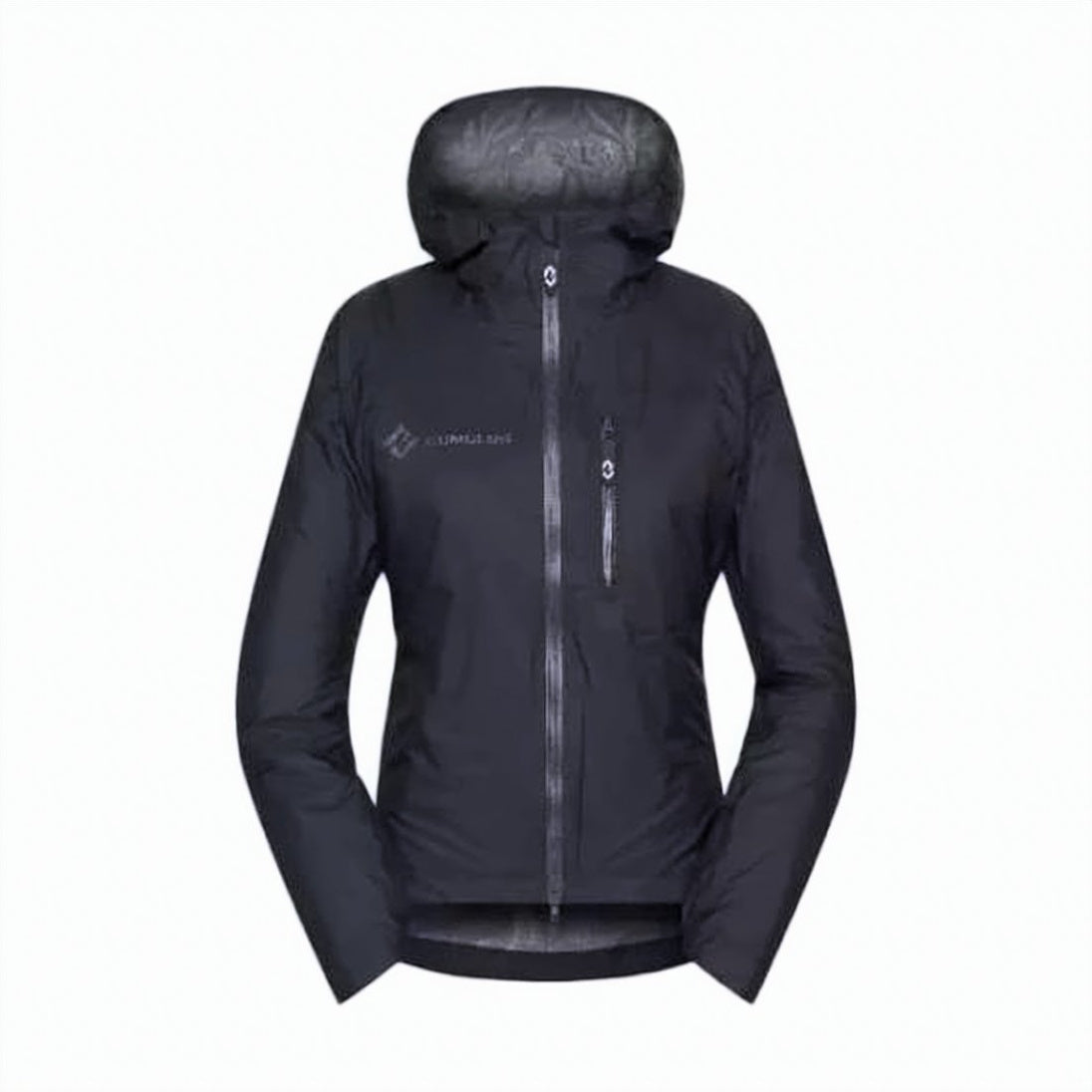 Fitted Black Polyamide Cumulus Jacket