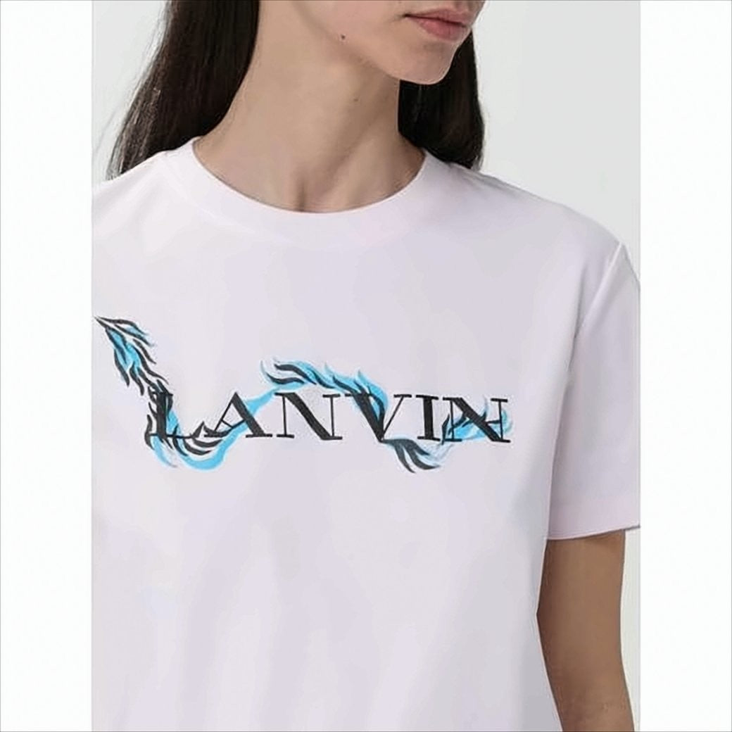 Short-Sleeved Cotton T-Shirt with Graphic Logo Design