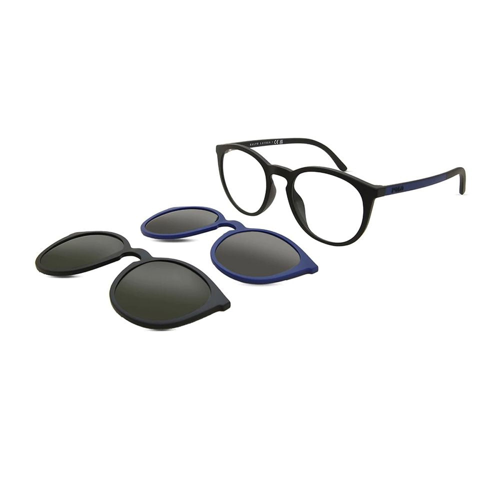 Ph4183U Pantos-Shape Matte Black Eyewear With Clip-Ons
