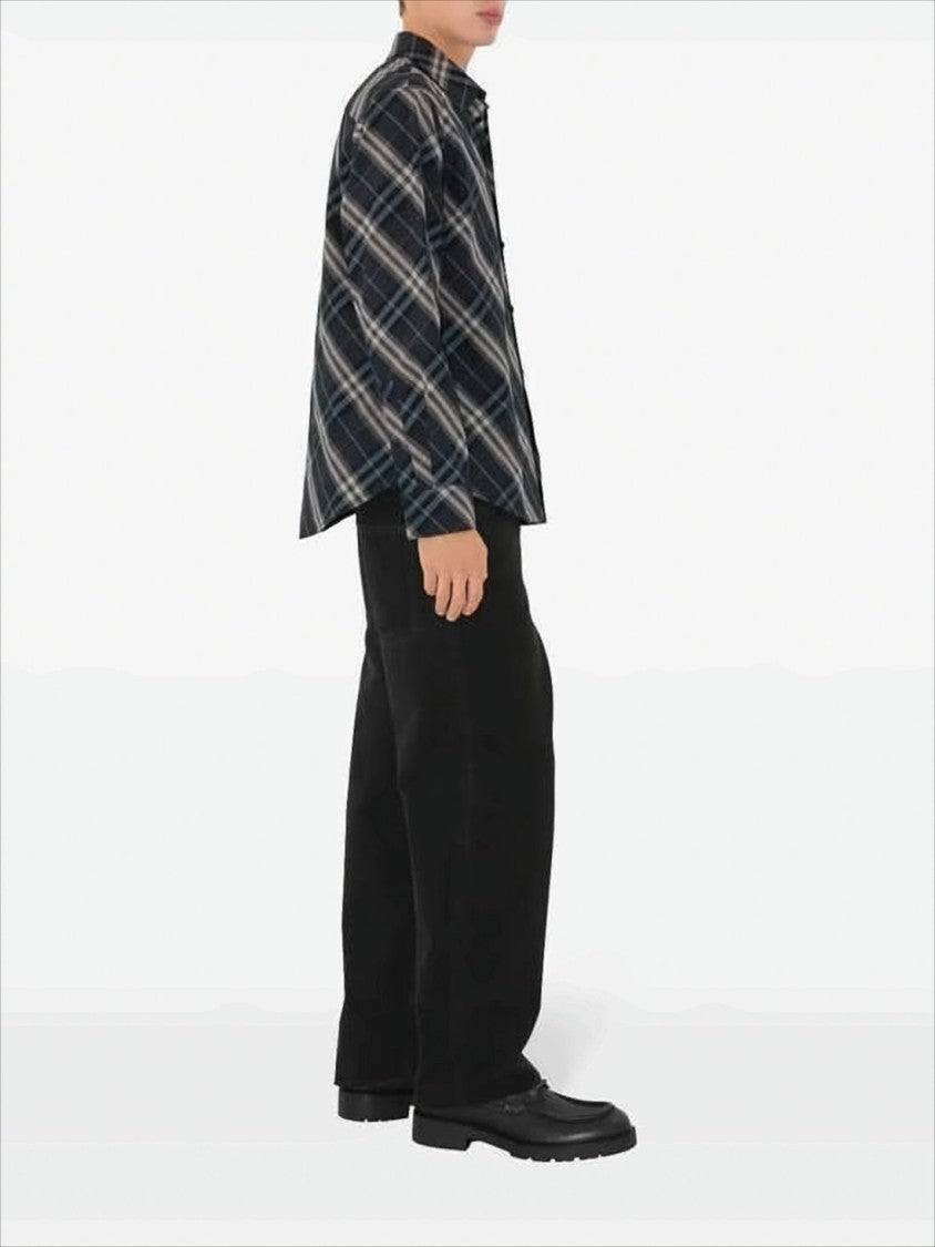 Long-Sleeve Plaid Shirt