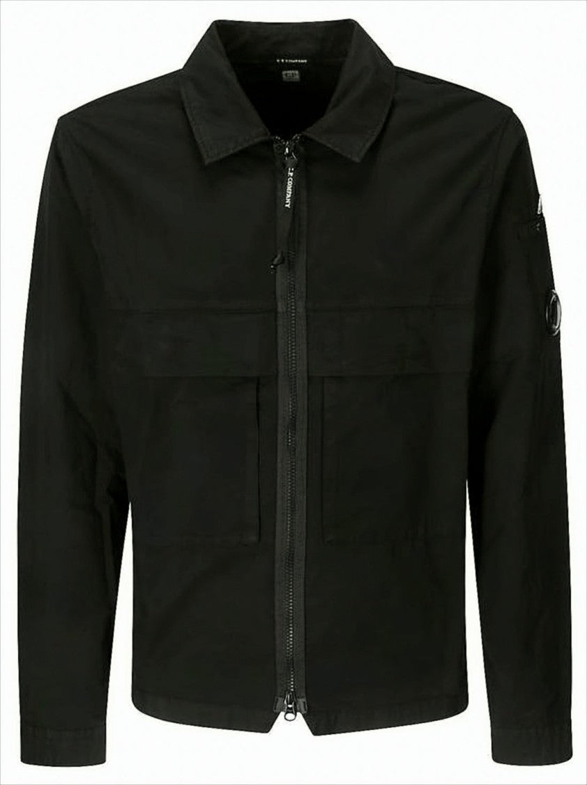 Long-Sleeve Shirt With Front Zip Closure And Chest Pockets