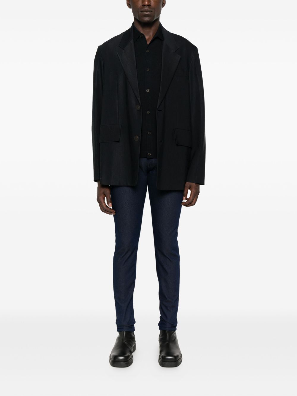 Cardigan In Midnight Blue