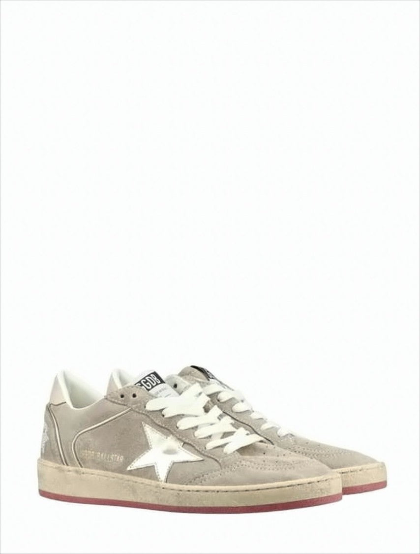Distressed Suede Low-Top Sneakers