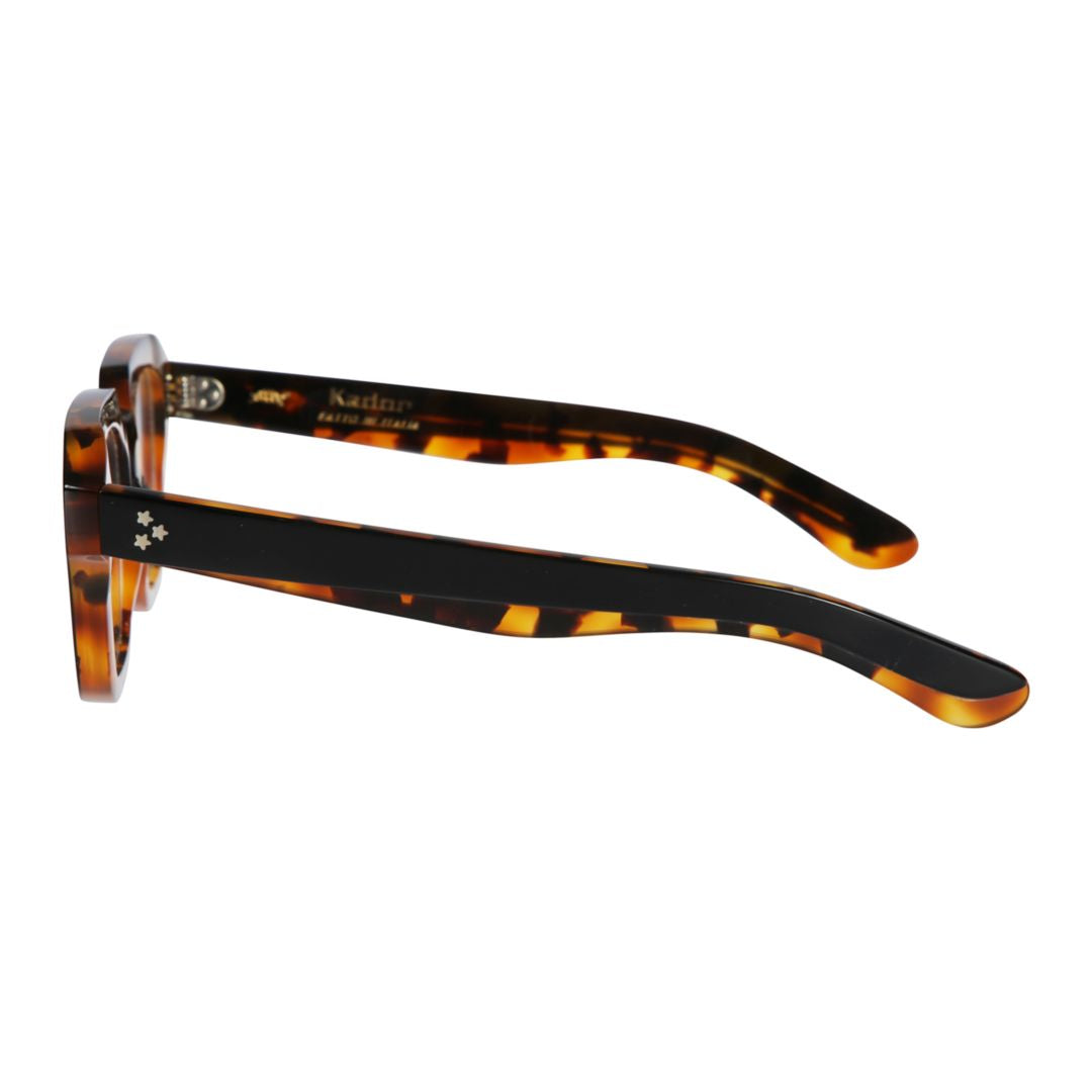 Smoke Oversized Square Tortoiseshell Frame Eyeglasses