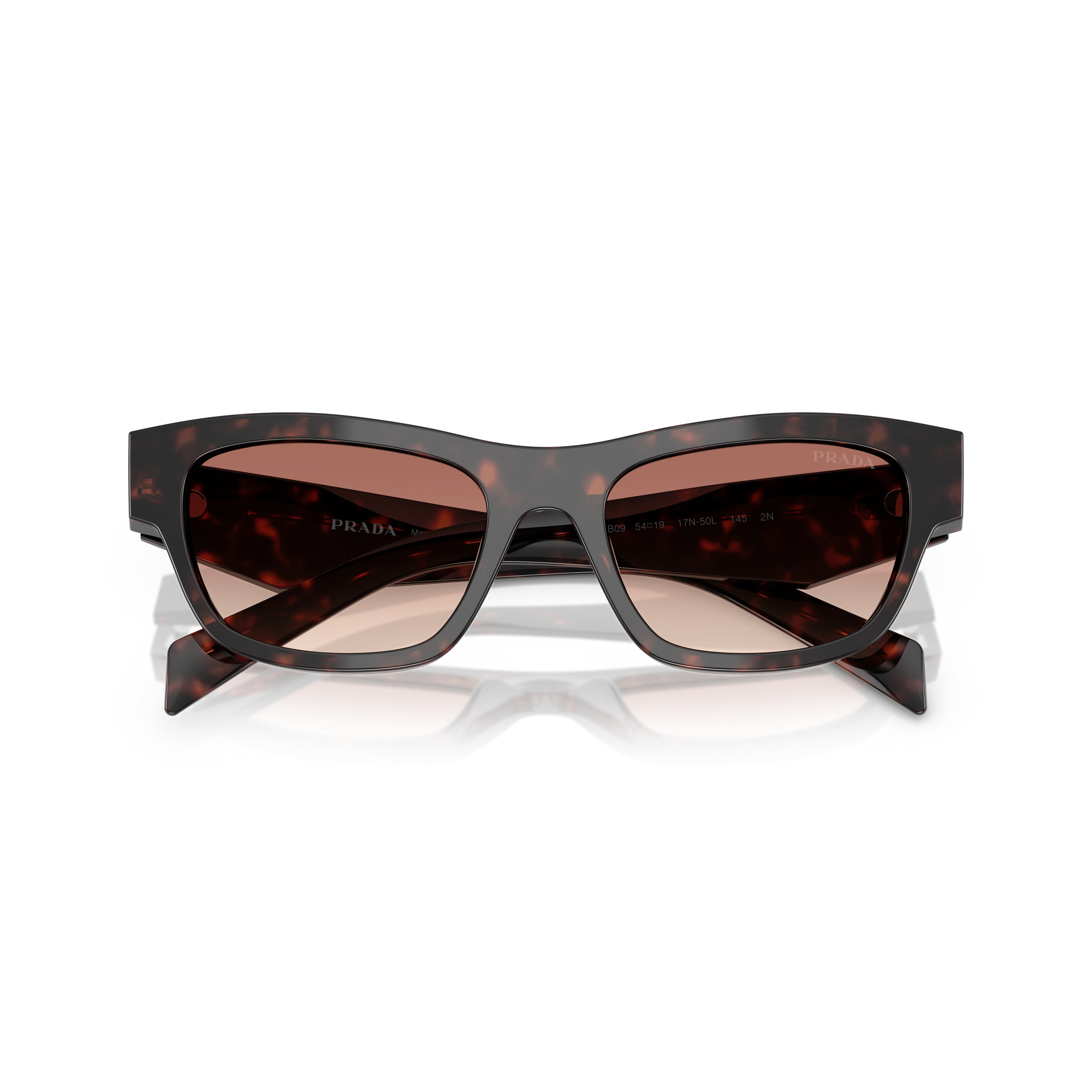 0pr B09s Rectangular Frame Tortoiseshell Acetate Sunglasses