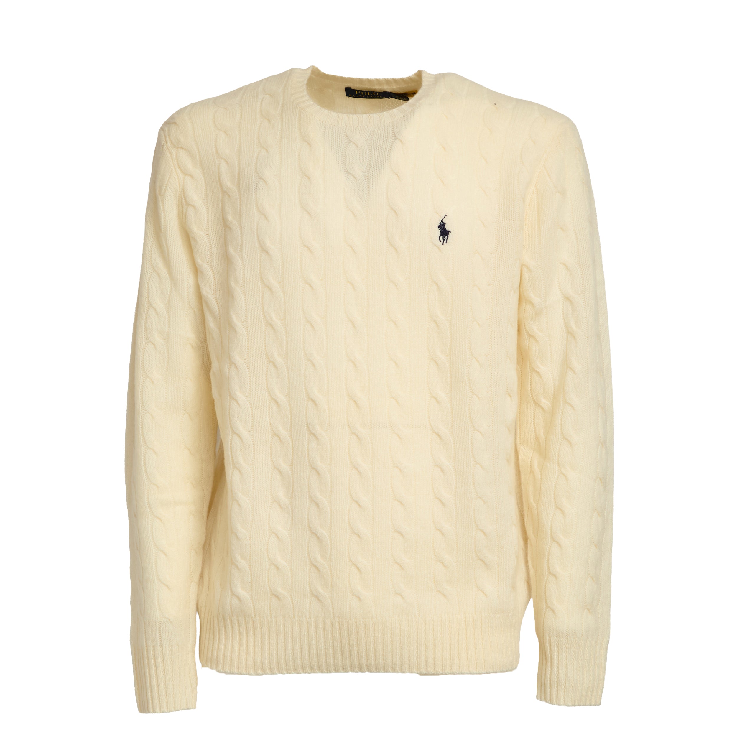 Cable Knit Sweater in Wool and Cashmere