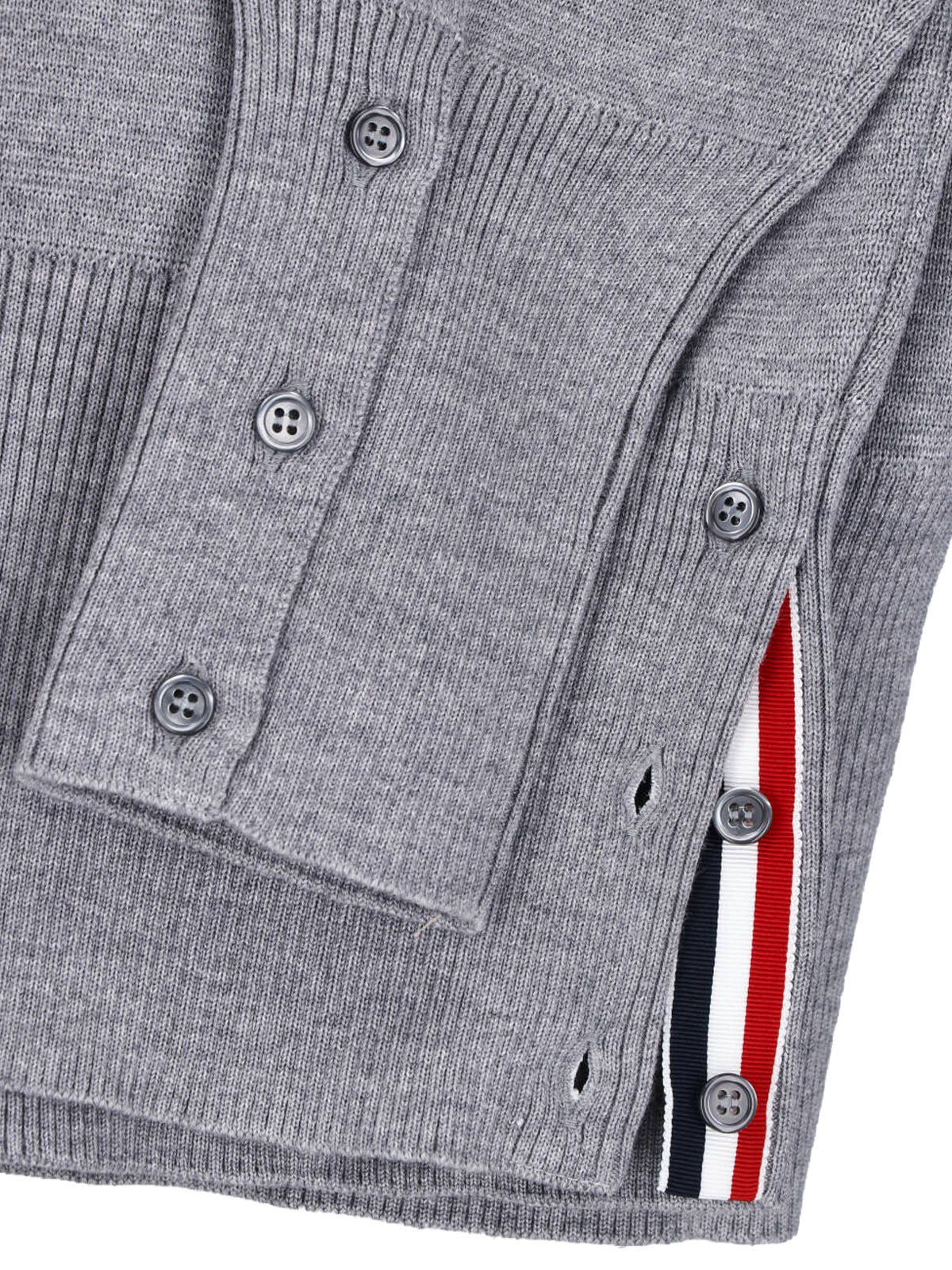 Crew Neck Knit Sweater with Distinctive Stripe Details