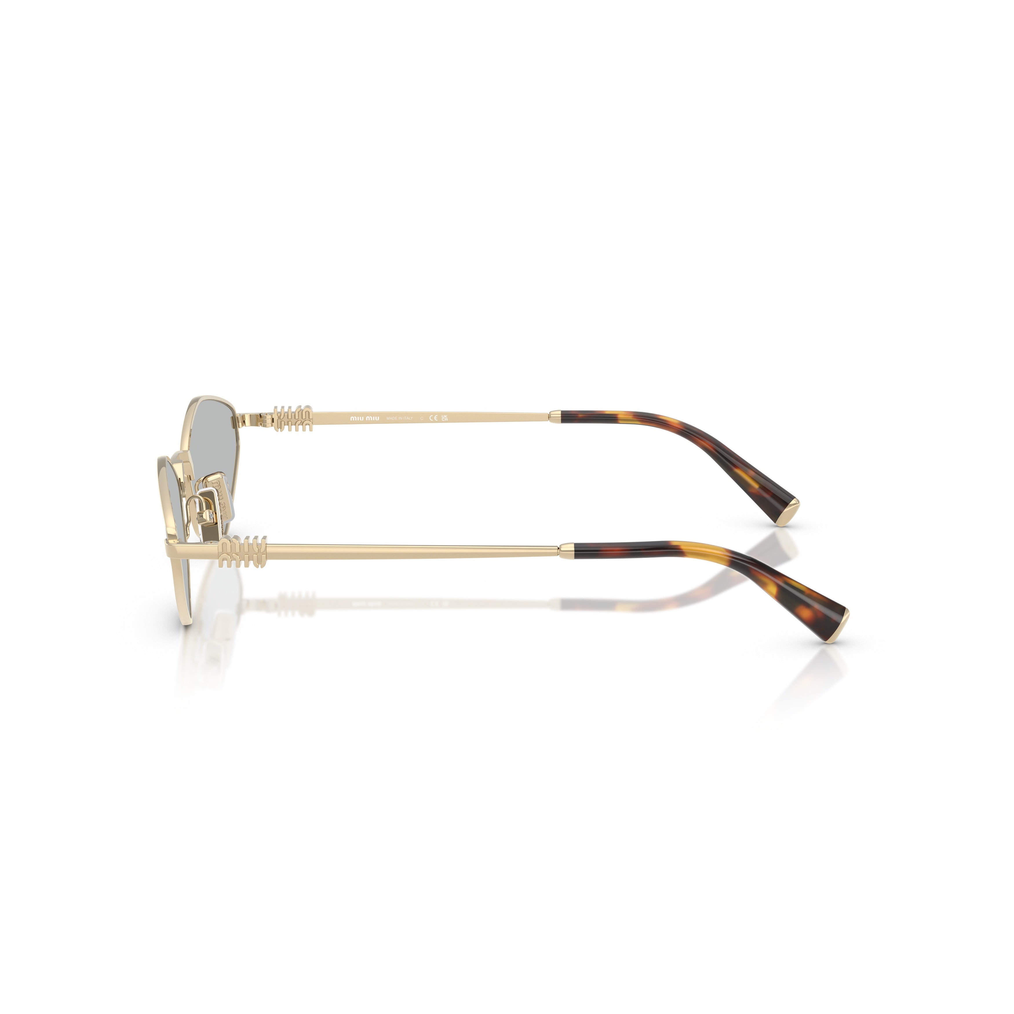 0mu 56zs Angular Geometric Metal Sunglasses
