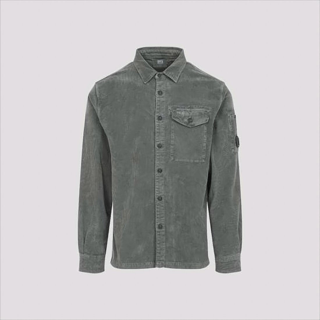 Soft Corduroy Fabric Shirt Jacket With Classic Collar