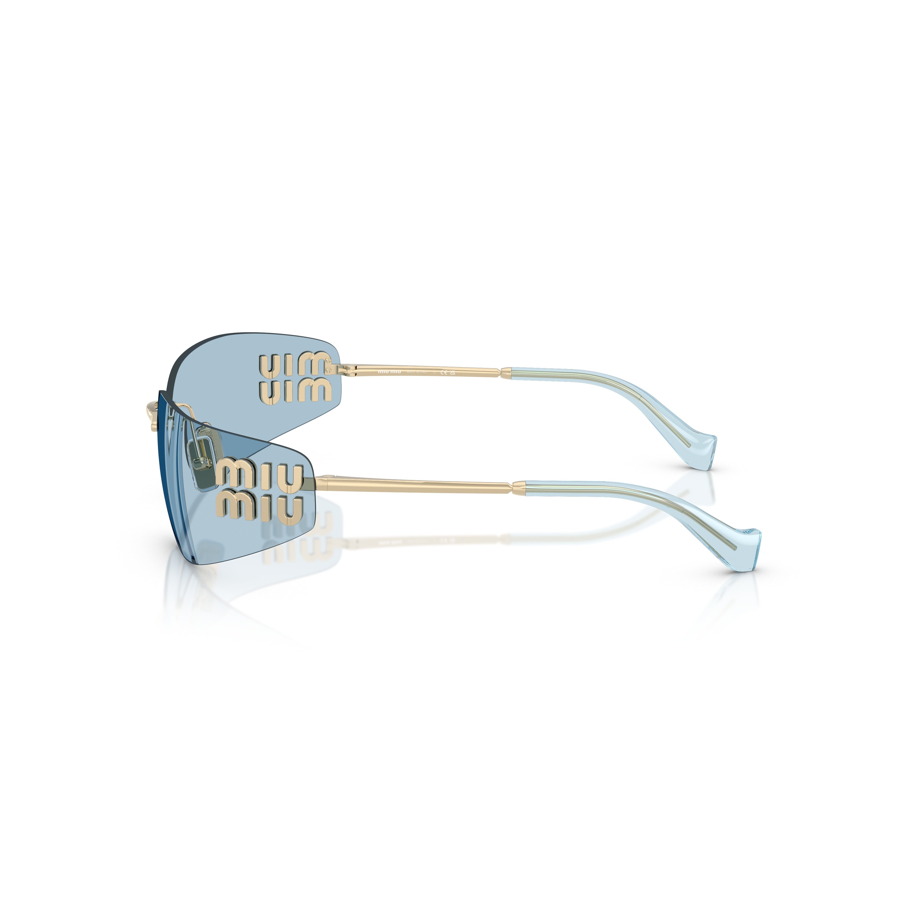 0mu A51s Rimless Rectangular Sunglasses