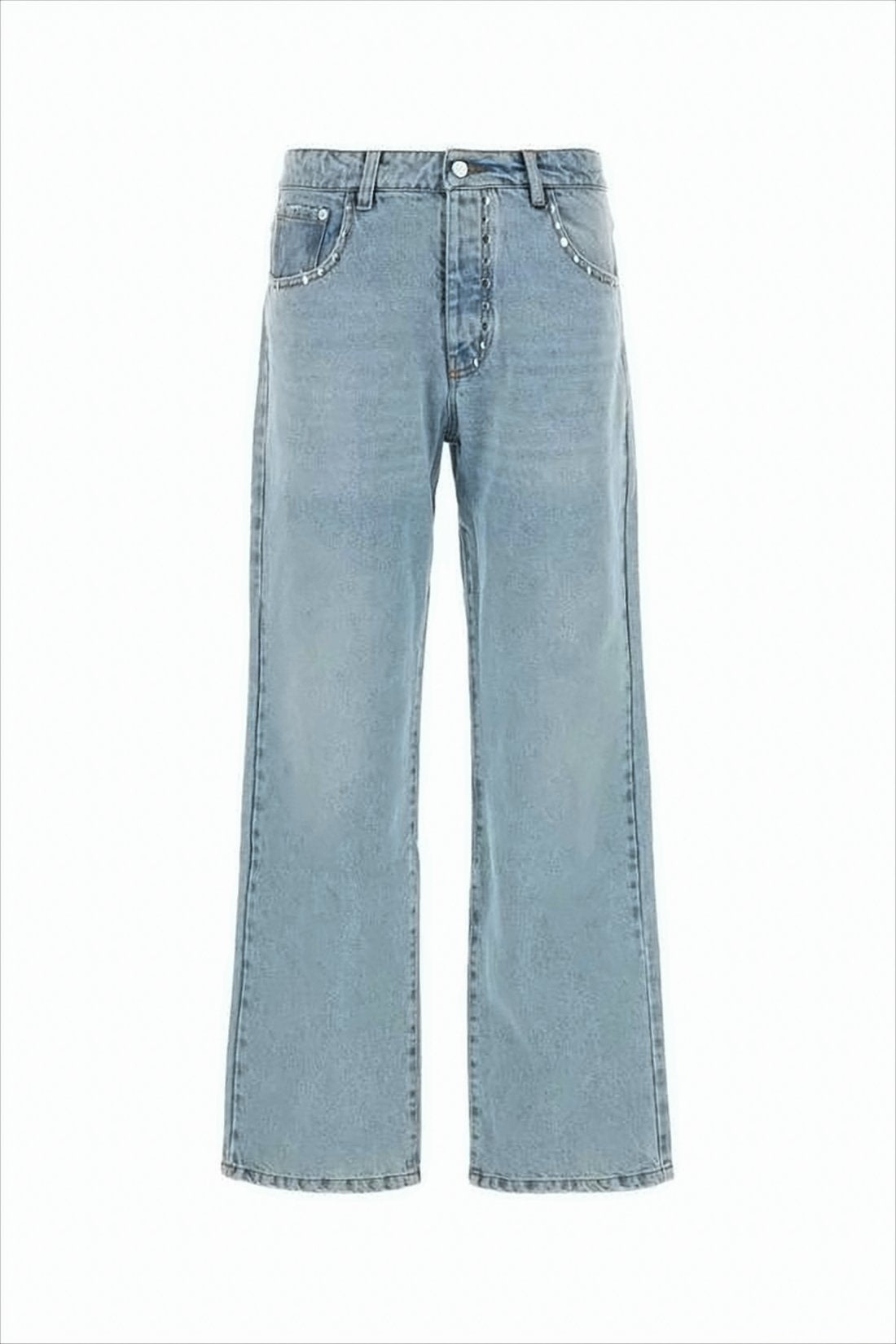 Relaxed Wide-Leg Denim Pants