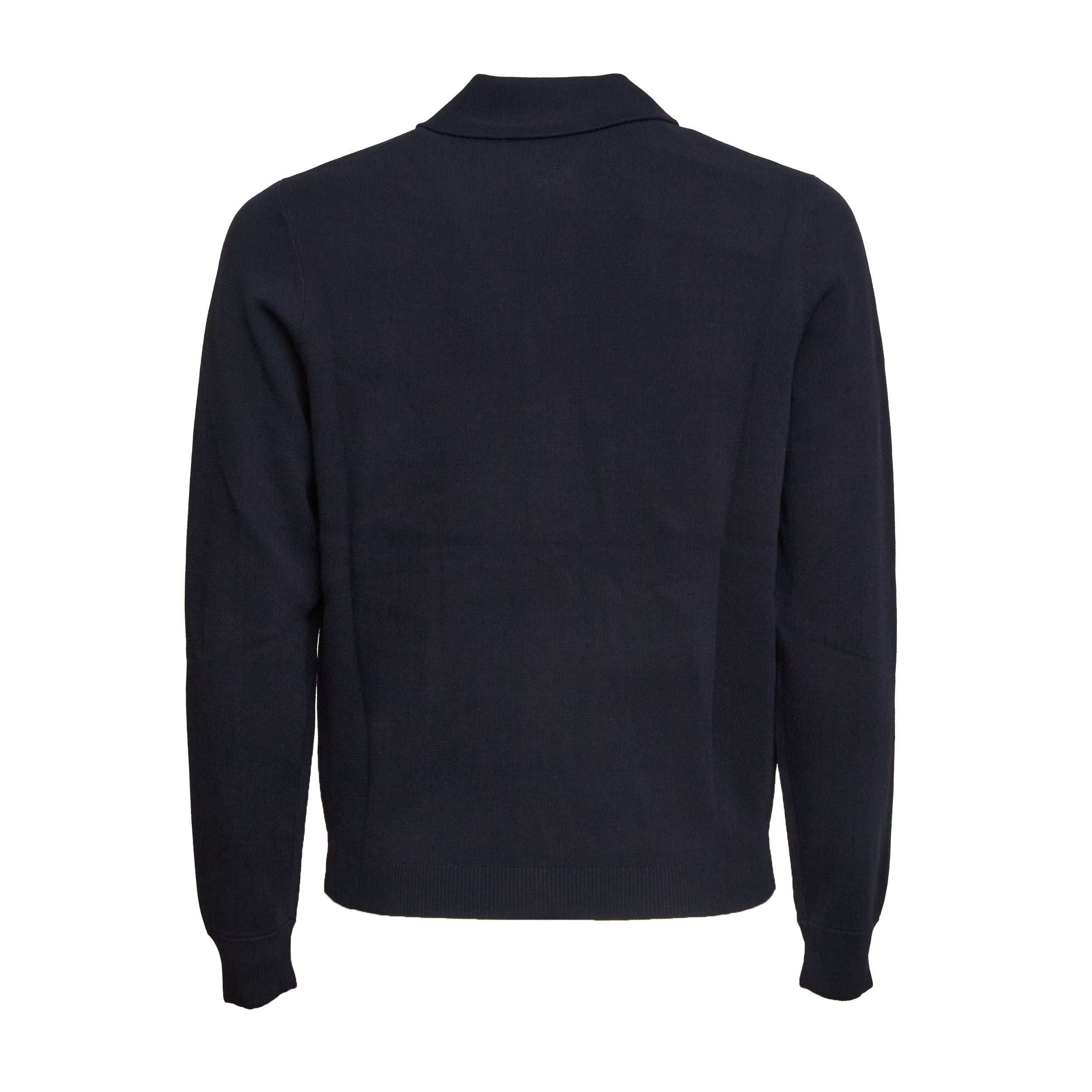 Tennis-Style Knit Zip Jacket