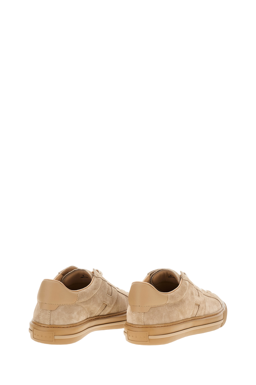 Low-Top Suede Sneakers With Tonal Lateral Detail