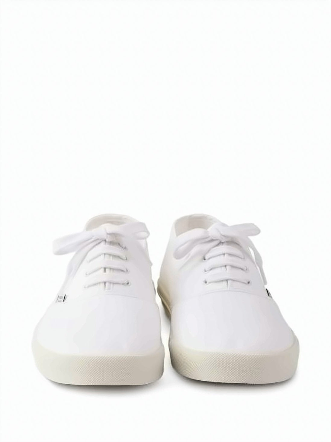 Low-Top Sneakers in Smooth Cotton Fabric with Design