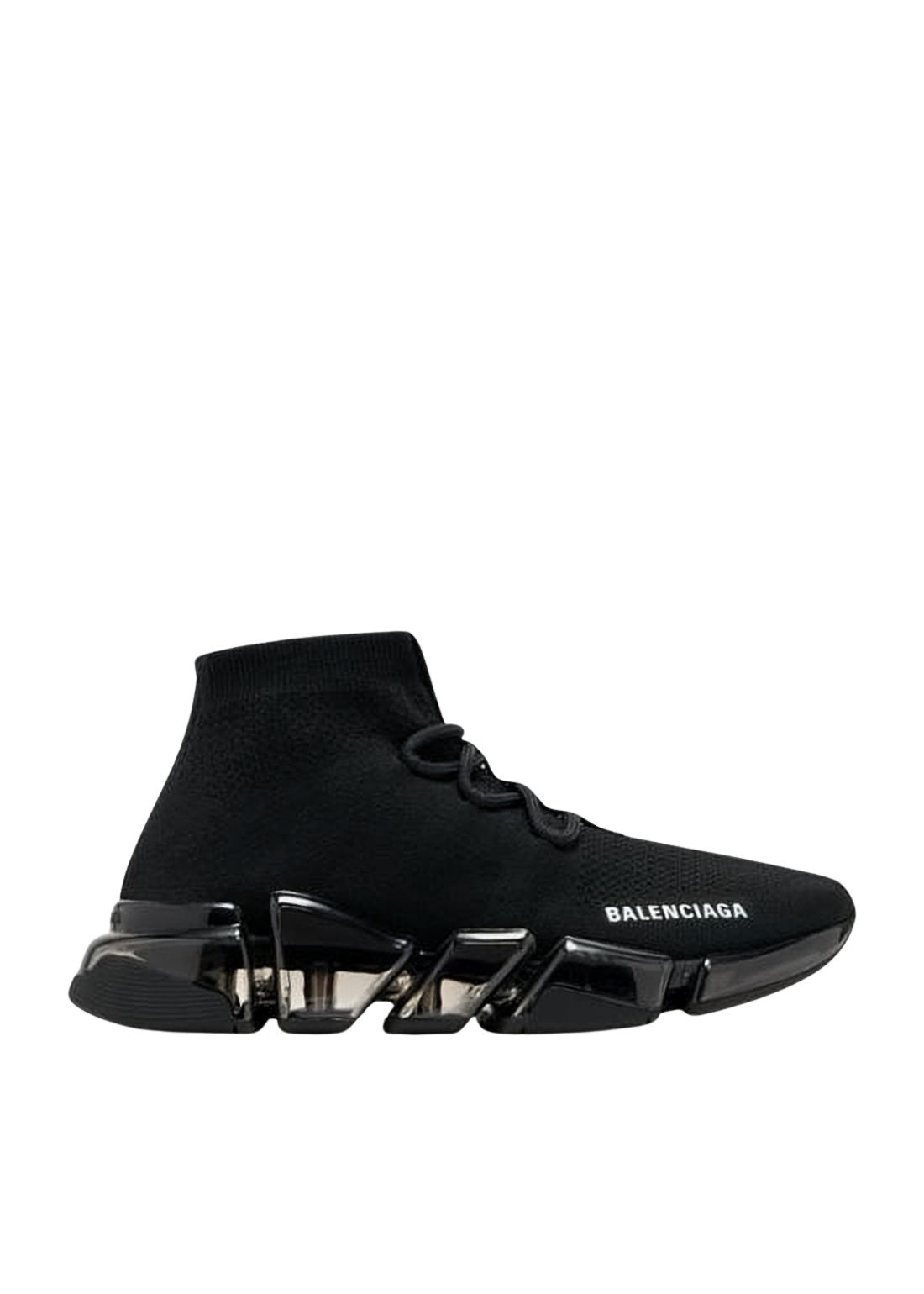 Sock-like Black Sneakers with Futuristic Sole