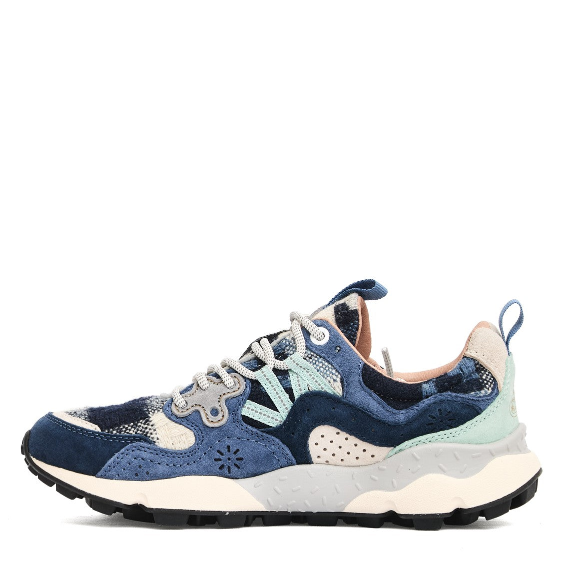 Multi-Textured Sneakers With Suede Overlays And Breathable Insole