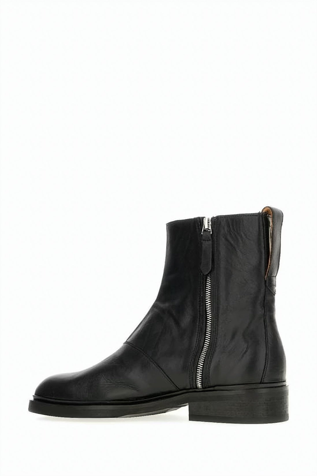 Minimalist Lace-Up Boots with Suede Upper