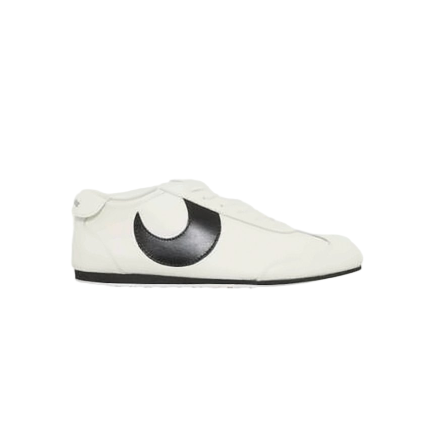 Low-Top Sneakers with Bold Crescent Accent