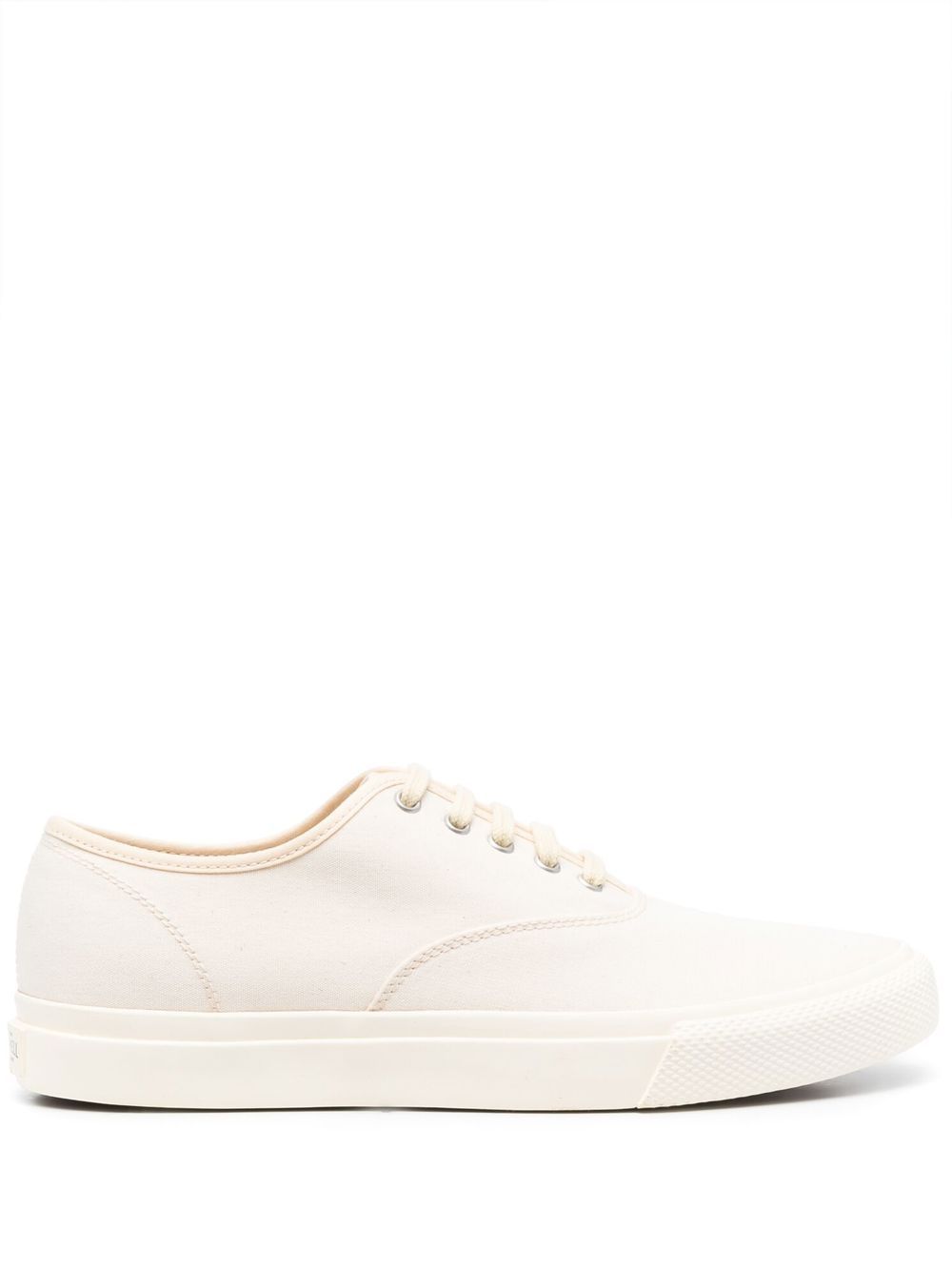 Minimalist Cream Canvas Sneakers