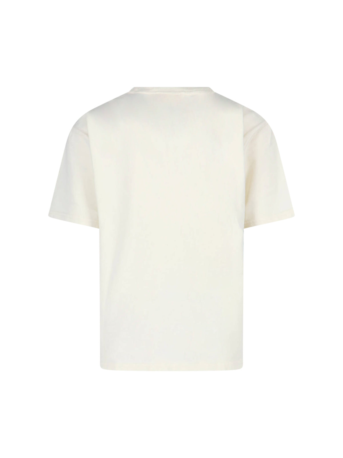 Minimalist White T-Shirt With Standard Crew Neckline