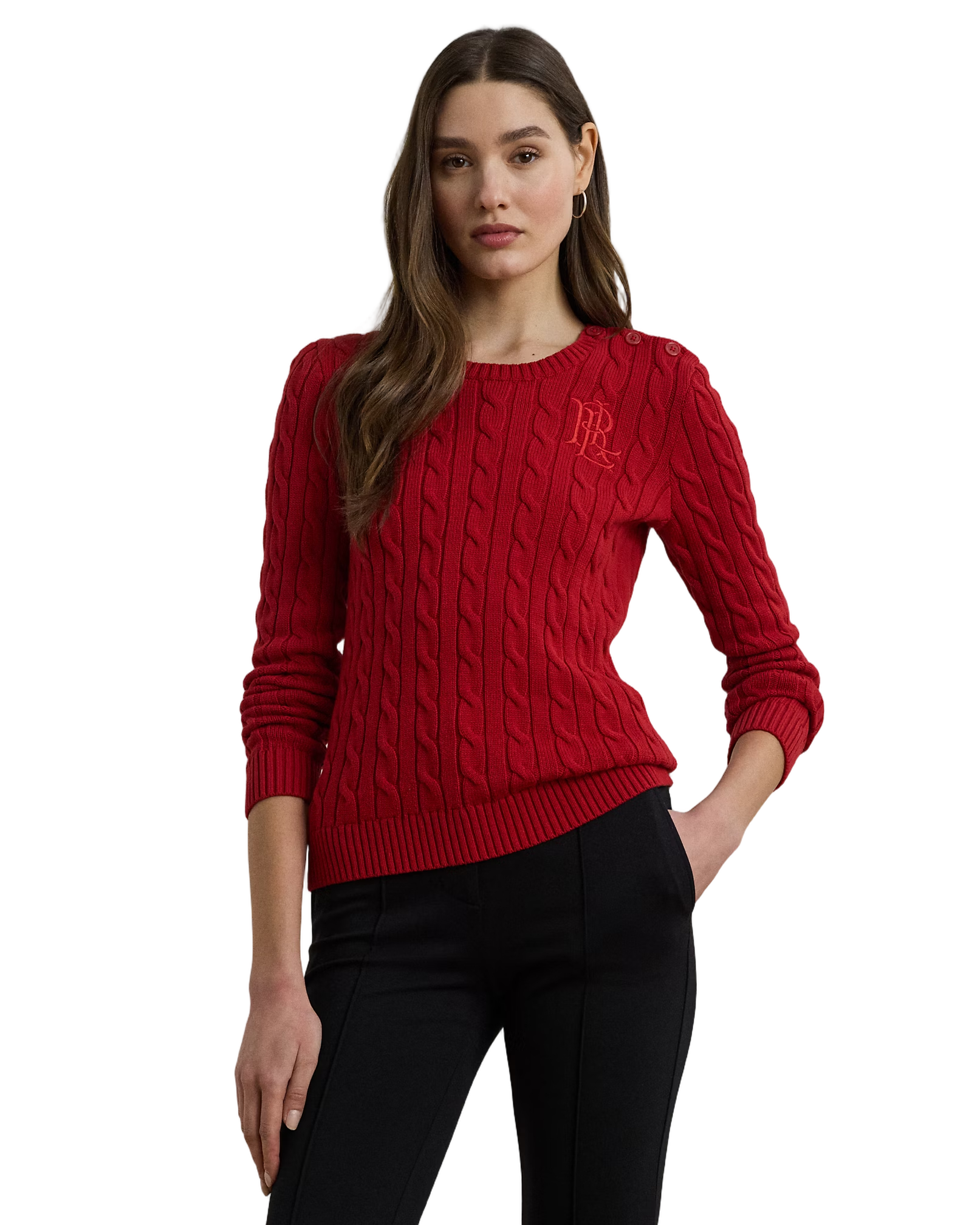 Montiva Long Sleeve Pullover In Madison Red