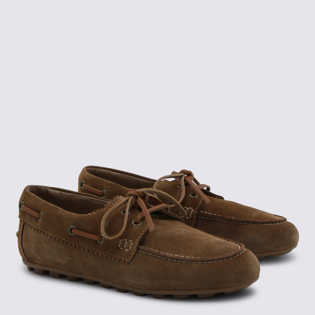 Timeless Brown Flat Shoes with Rounded Toe