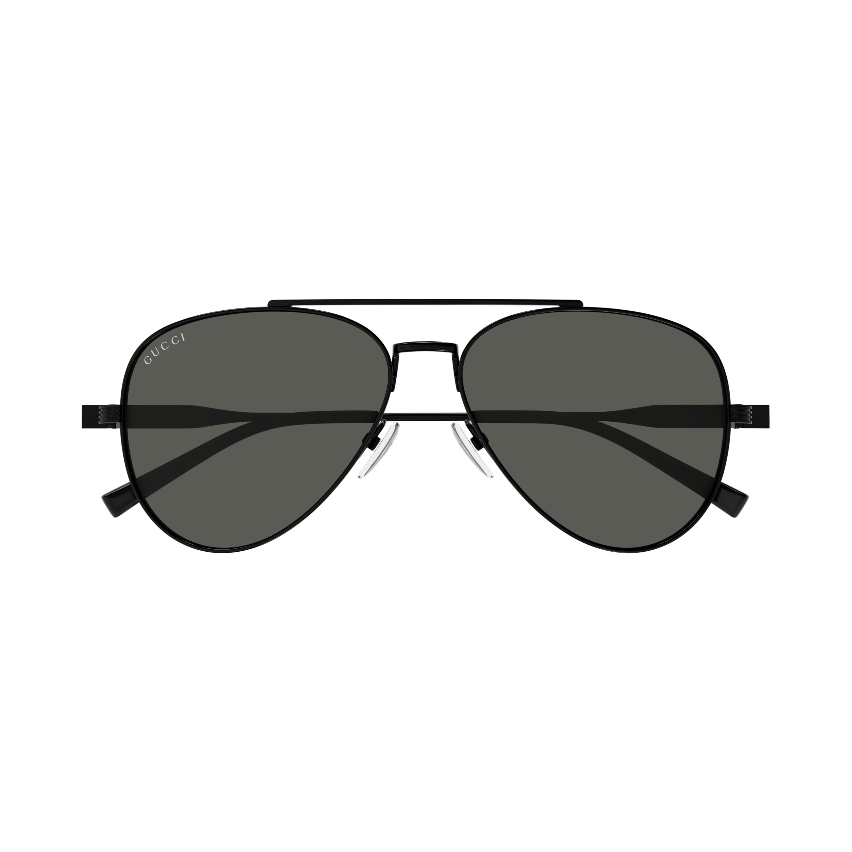 Gg1874s Aviator-Style Black Metal Frame Sunglasses