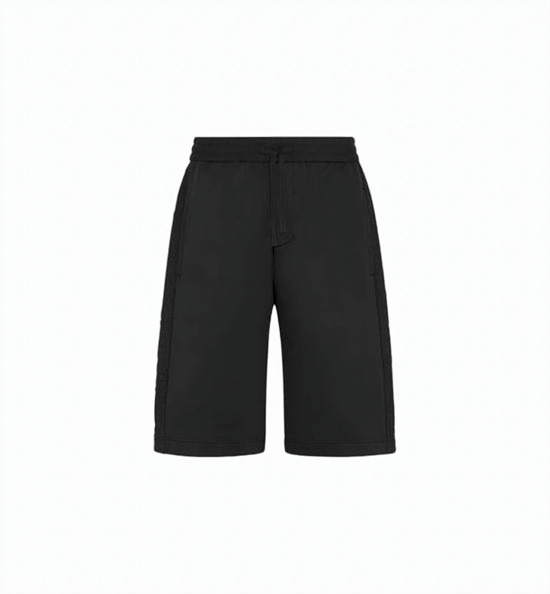 Tailored Black Shorts with Design