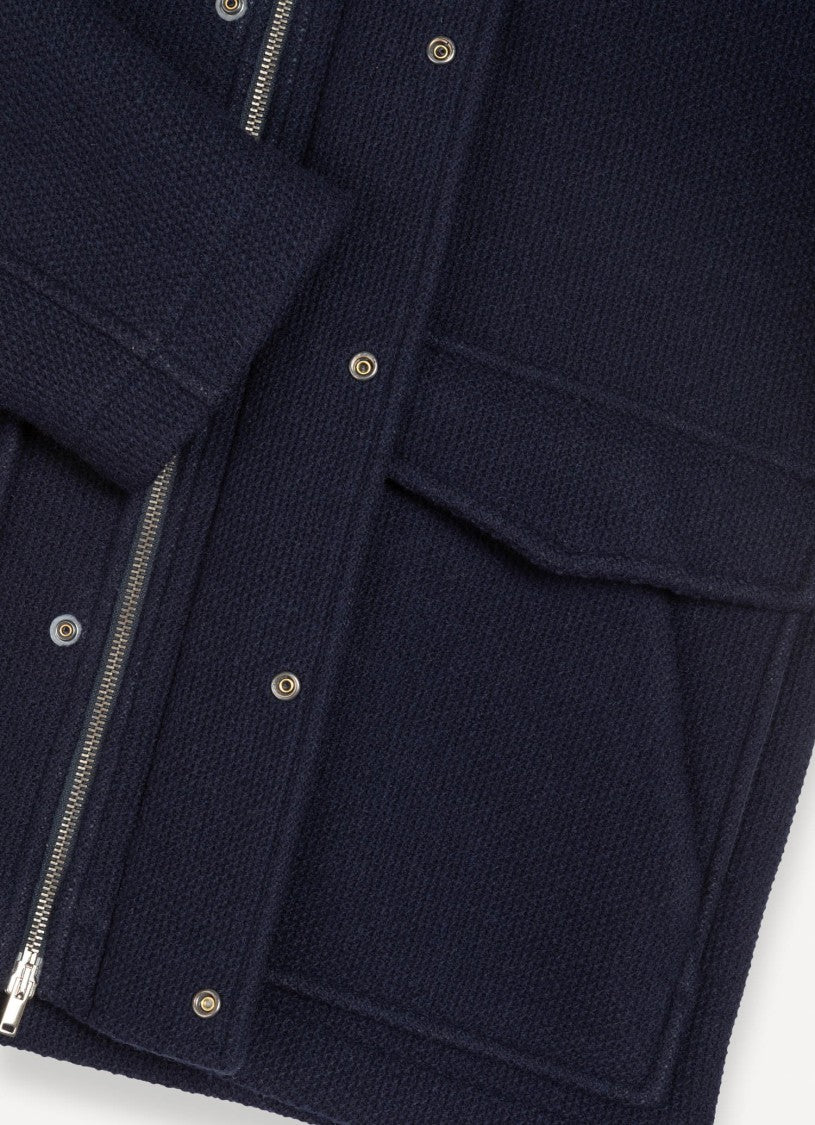 Piqué Hooded Coat