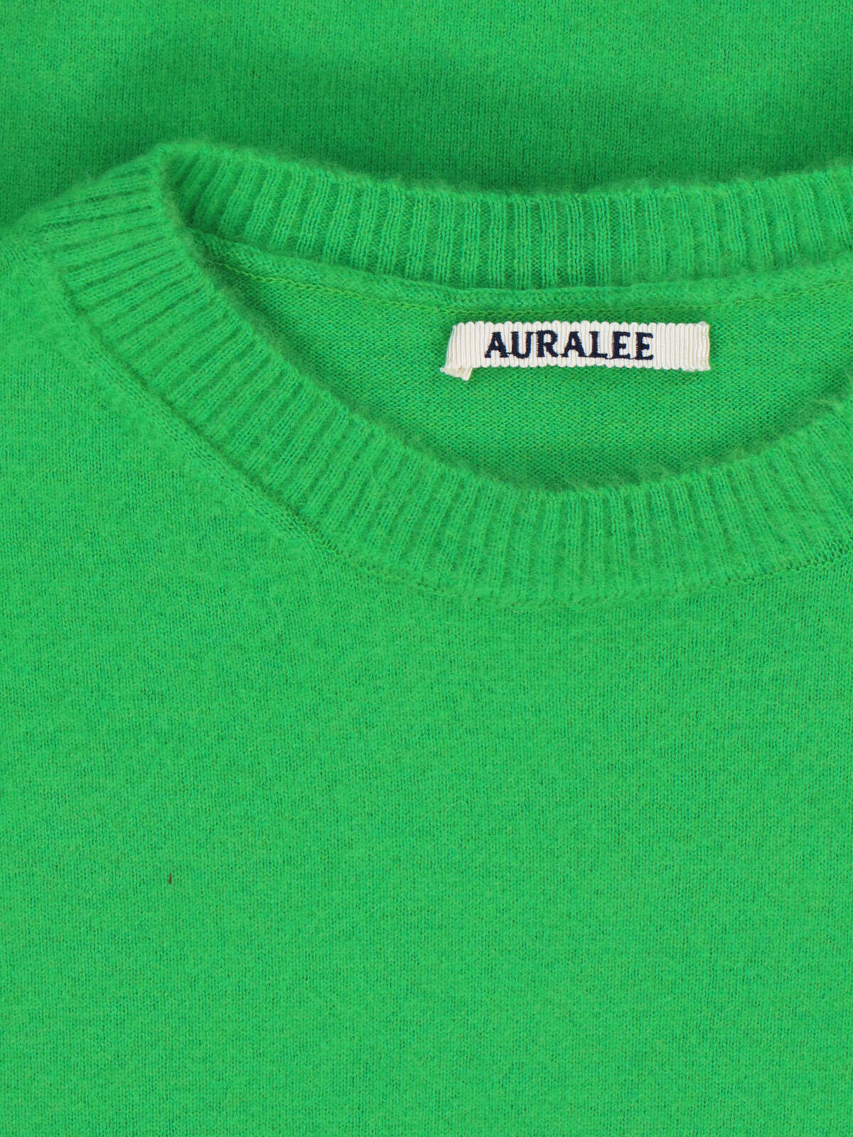 Green Crew Neck Cashmere Blend Sweater