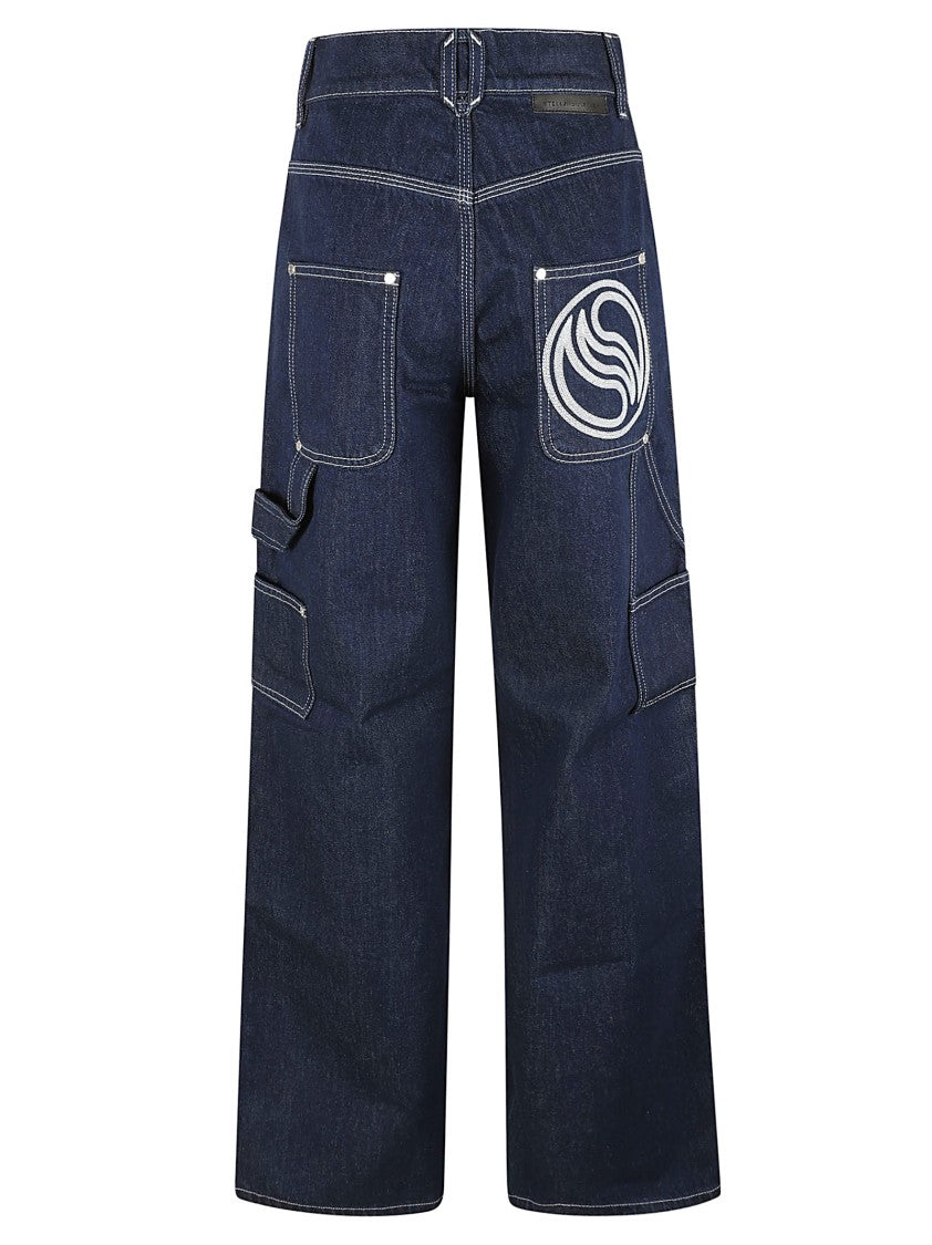 Relaxed Wide-Leg Jeans With High Waist