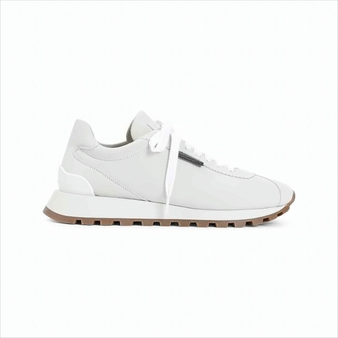Suede Sneakers with Contrasting Rubber Sole
