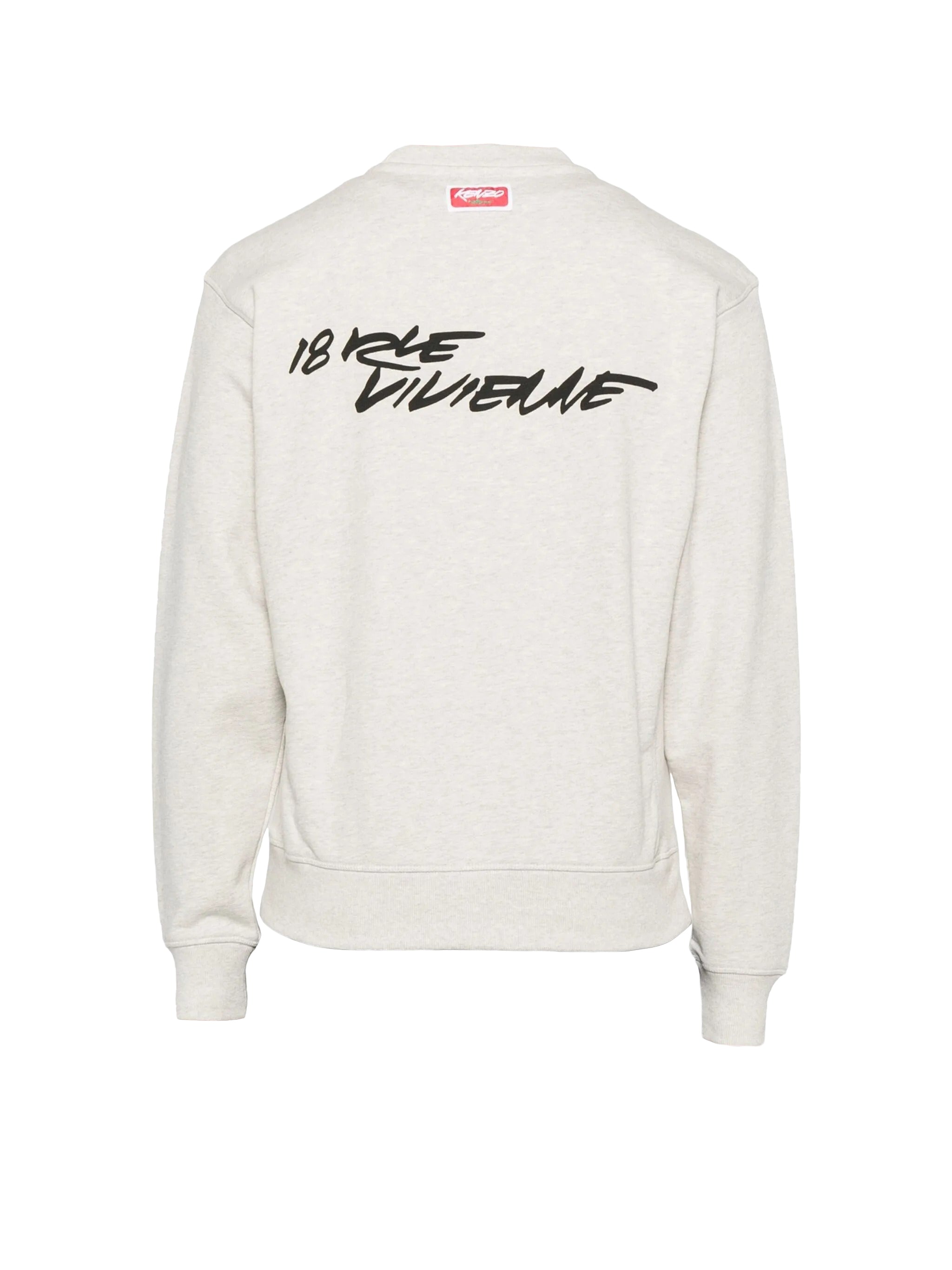 Long-Sleeve Graphic Sweatshirt With Bold Floral Design