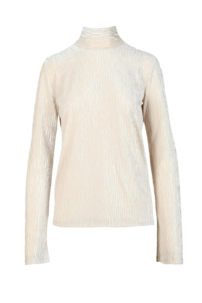 Polyester and Elastane Sweater - White