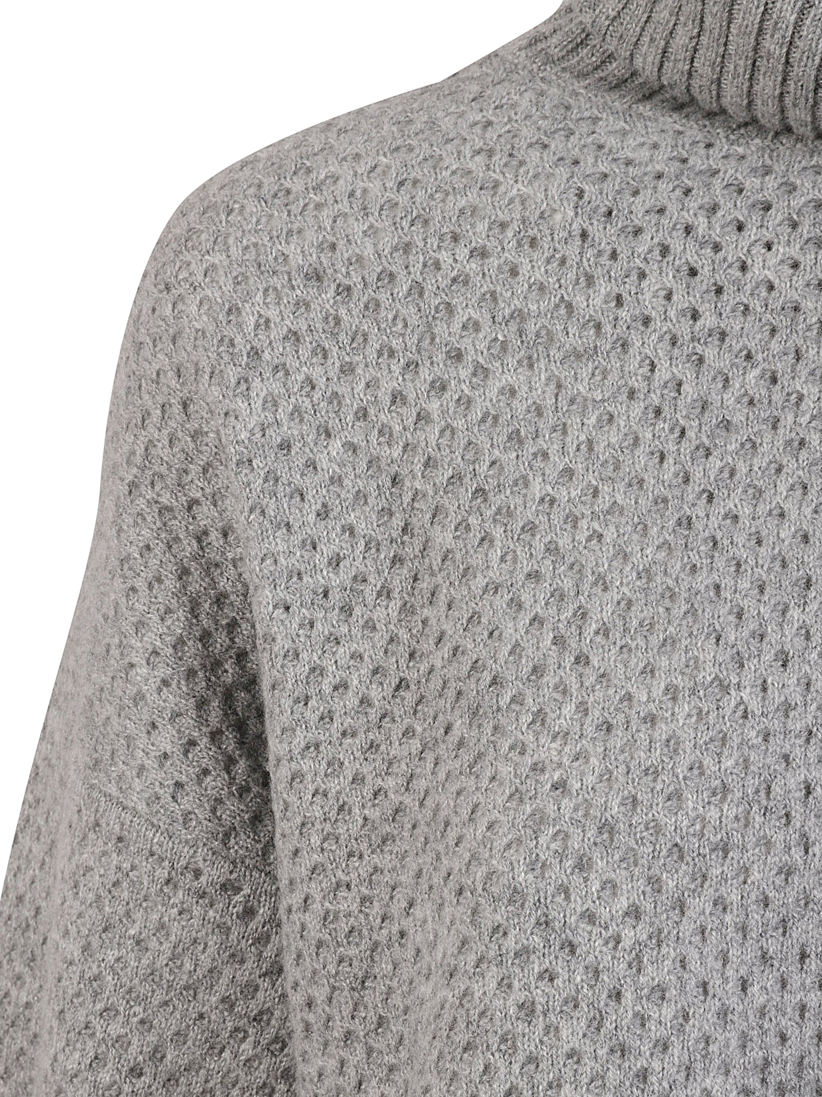 Textured Knit Cropped Sweater